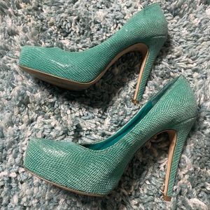 BCBG close toe high heel.